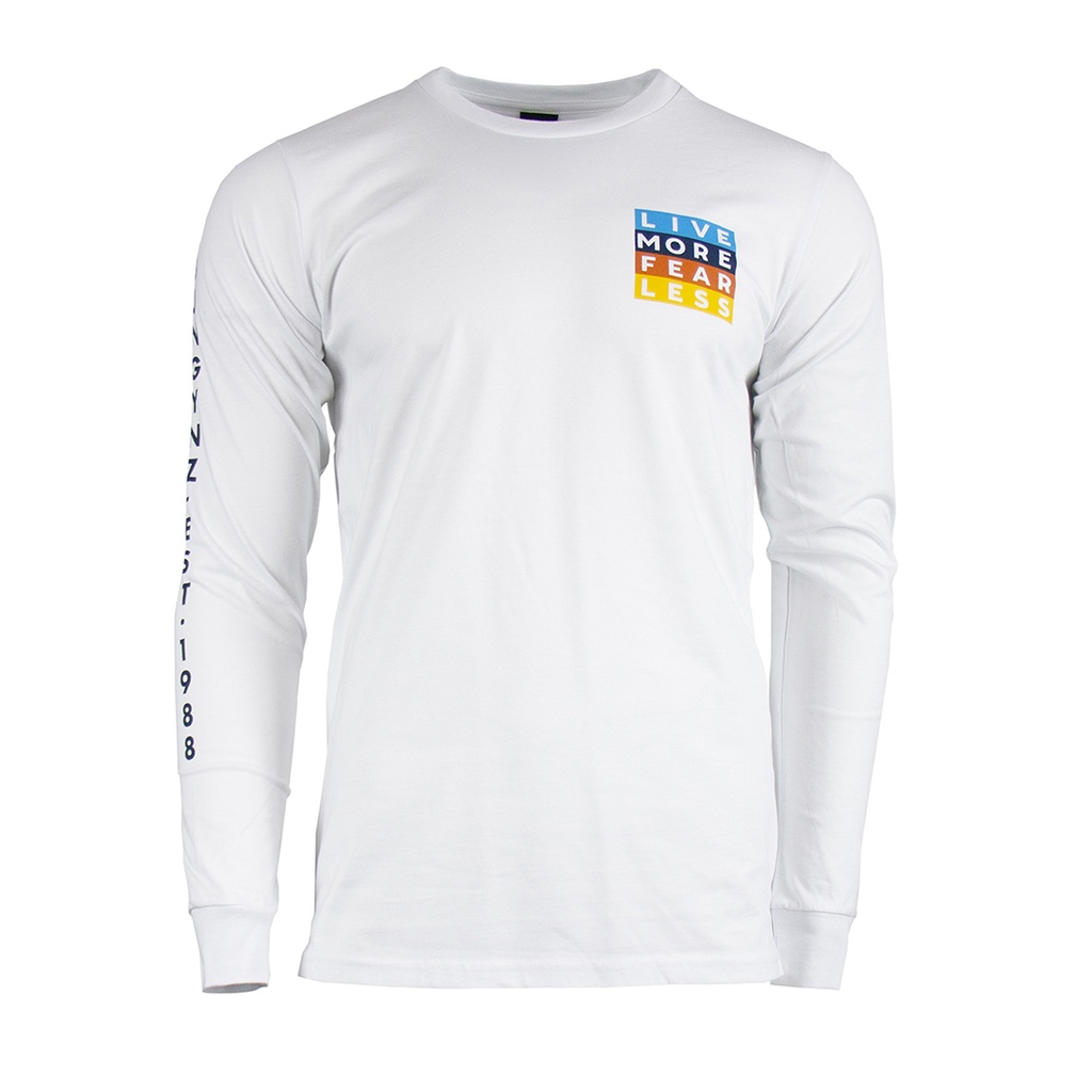 LOOSE FIT L/S GUY LMFL RETRO WHITE