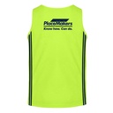 PM Safety DriFit Hi Vis Singlet - Yellow/Navy 2026