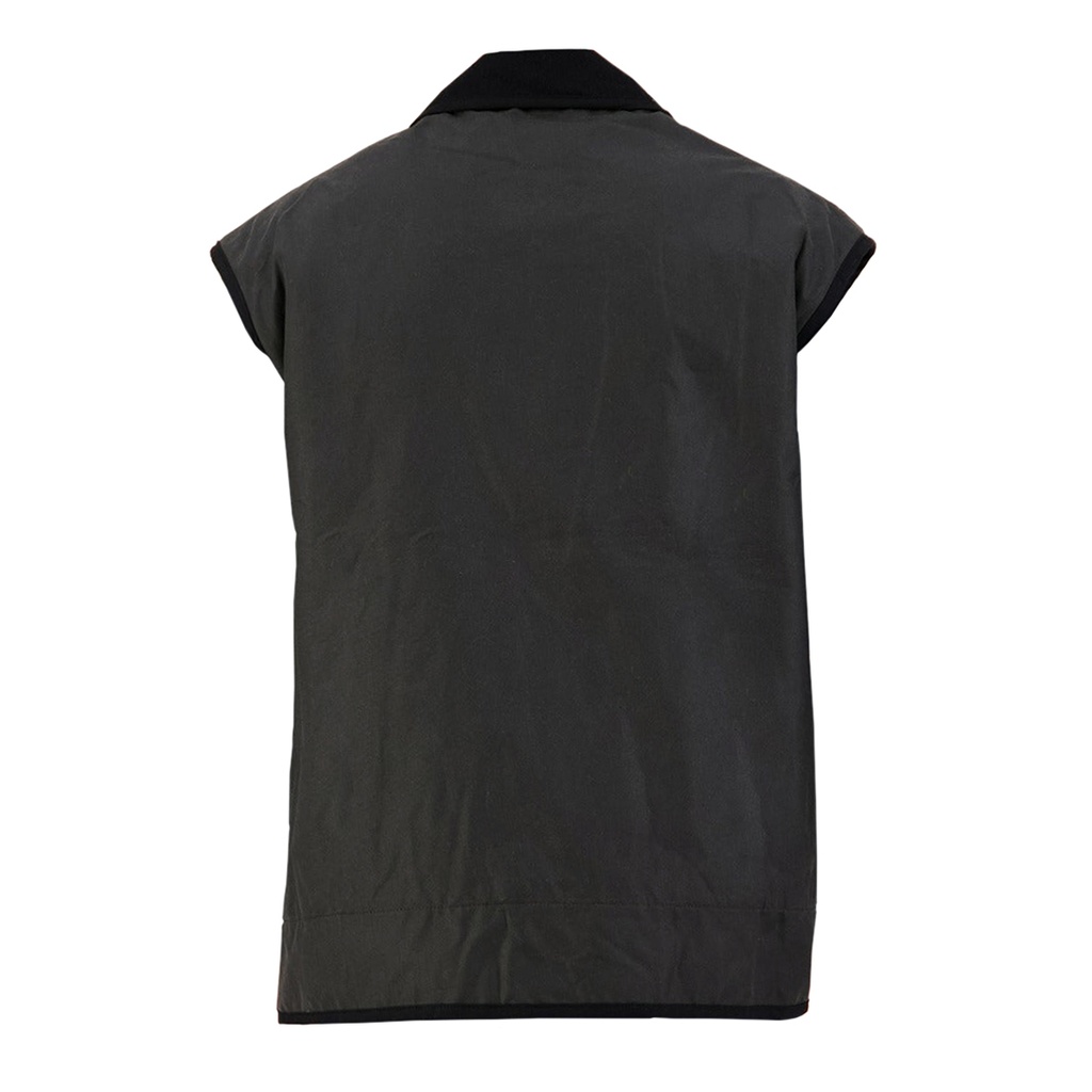Shell Oilskin Vest - Black/Red